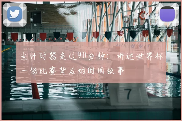 当计时器走过90分钟：讲述世界杯一场比赛背后的时间故事