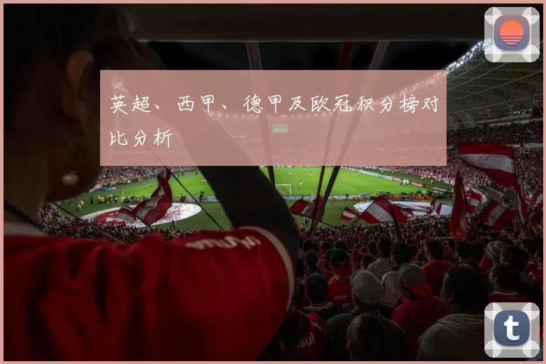 英超、西甲、德甲及欧冠积分榜对比分析